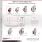 Service Caster 4 Inch Kingpinless Red Poly on Steel Wheel Swivel Top Plate Caster SCC SCC-KP30S420-PUR-RS - alternate 2